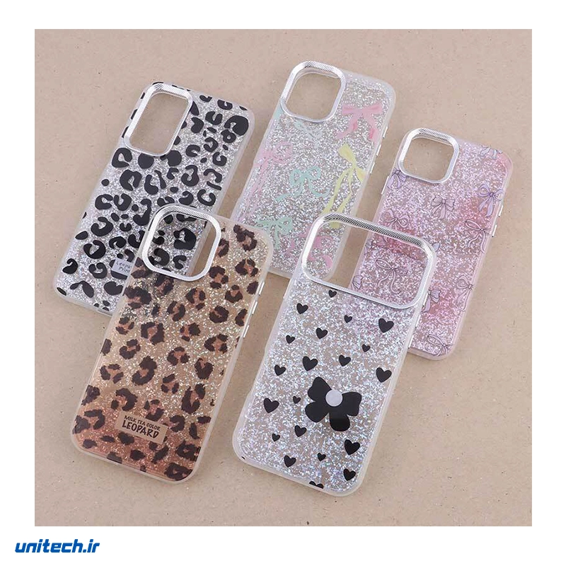 قاب شاینی طرح دار مناسب گوشی iPhone 16 Pro